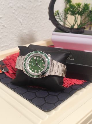 Reloj paazomu Hombre Verde/Plata