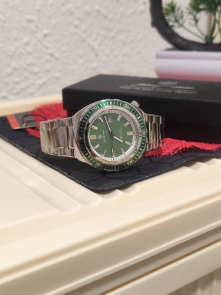 Reloj paazomu Hombre Verde/Plata