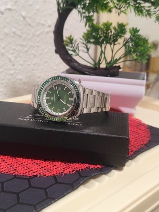 Reloj paazomu Hombre Verde/Plata