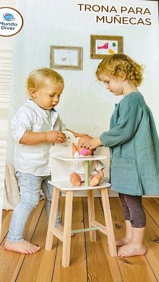 Trona de madera de juguete SIN ESTRENAR