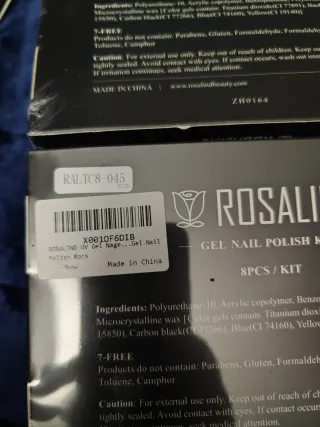 Kit Esmalte Gel ROSALIND Rosa.