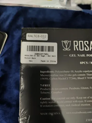 Kit Esmalte Gel ROSALIND Rosa.