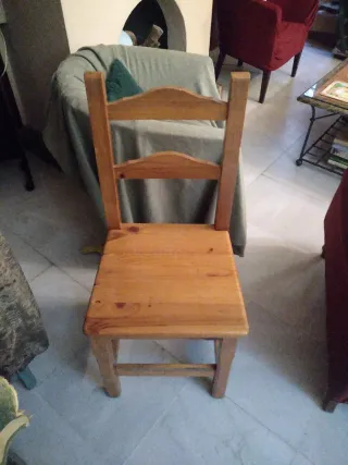 Silla provenzal de madera
