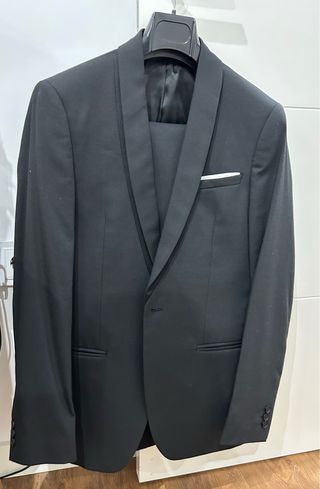 Traje de chaqueta negro adolescente talla S