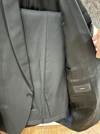 Traje de chaqueta negro adolescente talla S