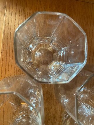 Set 6 Bicchieri Vetro Vintage