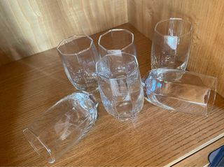 Set 6 Bicchieri Vetro Vintage