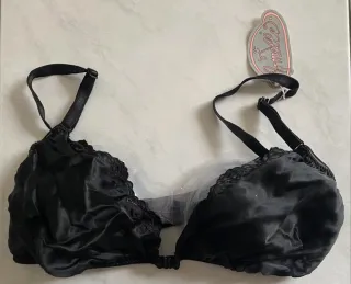 Reggiseno Armelle seta ricamato nero tg 4