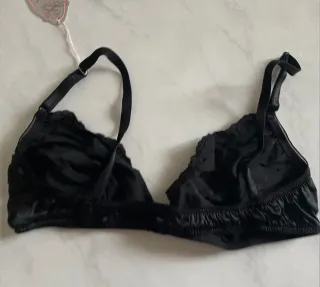 Reggiseno Armelle seta ricamato nero tg 4
