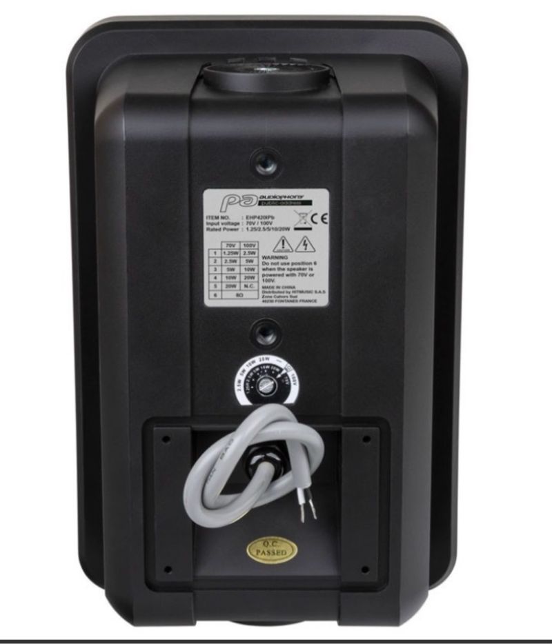 Altavoces PA Exteriores 20W Negro lote de 20 unida