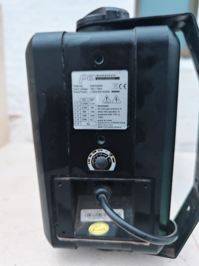 Altavoces PA Exteriores 20W Negro lote de 20 unida afbeelding 4