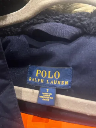 Parka Ralph Lauren niño azul de 7 años . Abrigo...