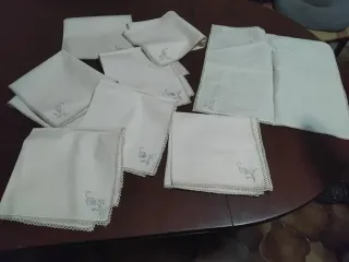 Servilletas vintage bordadas