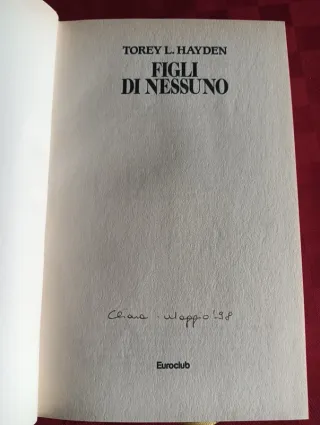 Libro. Figli di nessuno. Copertina rigida.