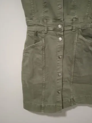 Vestido verde Bershka Talla S