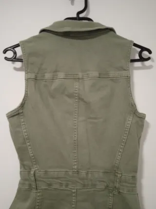 Vestido verde Bershka Talla S