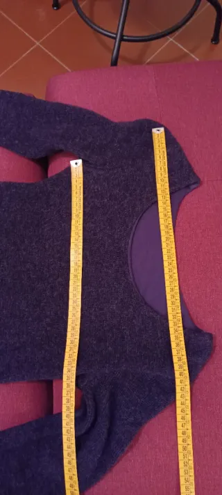 Maglia lunga o mini abito viola