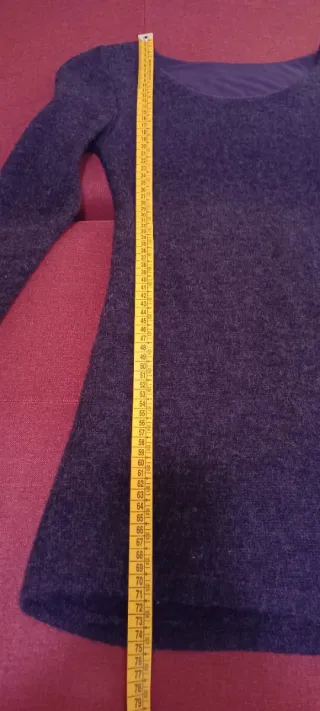 Maglia lunga o mini abito viola