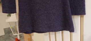 Maglia lunga o mini abito viola