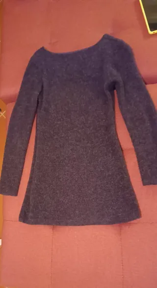 Maglia lunga o mini abito viola