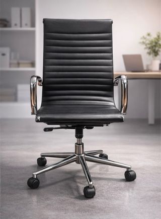 Silla oficina diseño premium negra
