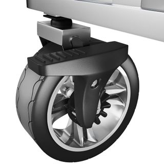 Carrito de mano plegable y estable con bolsa de transporte gris