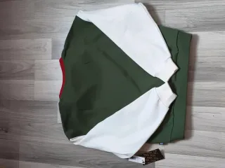 Sudadera Vans cremallera cuello rojo