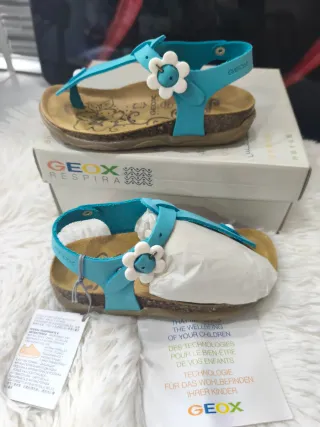 Sandali Geox Bambina Azzurri turchese