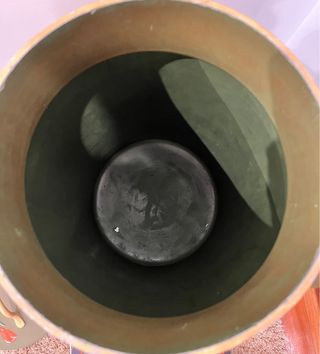 Lechera decorativa antigua pintada a mano