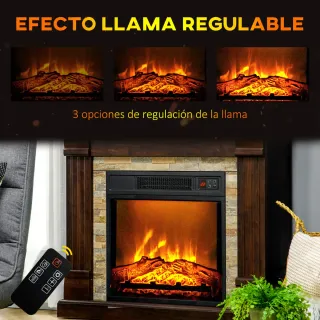 Chimenea Eléctrica 1800W Calentador
