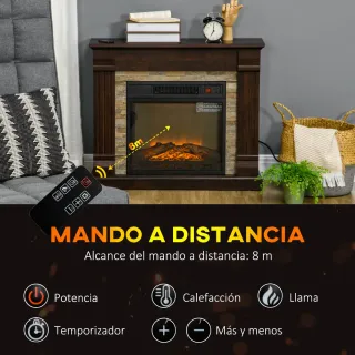 Chimenea Eléctrica 1800W Calentador