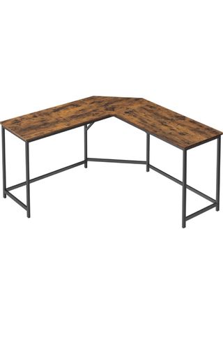 Escritorio de esquina madera y metal