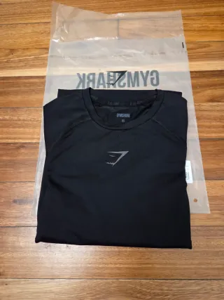 Camiseta Gymshark Negra Talla XS