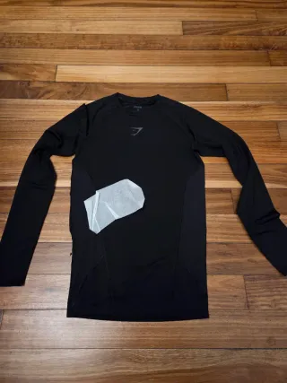 Camiseta Gymshark Negra Talla XS