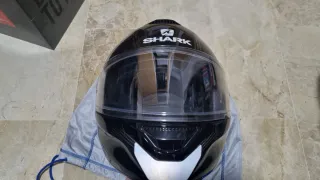 Casco Shark Spartan Carbon negro y gris talla L