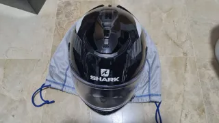 Casco Shark Spartan Carbon negro y gris talla L