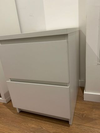 Cómoda 2 cajones MALM Ikea Blanca