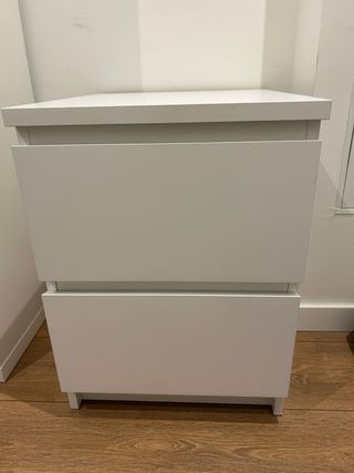 Cómoda 2 cajones MALM Ikea Blanca