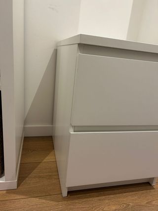 Cómoda 2 cajones MALM Ikea Blanca