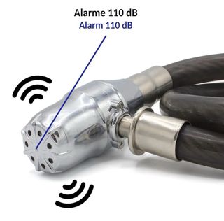 Antirrobo moto/bici con alarma y llaves