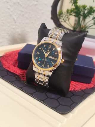 Reloj poedagar Hombre Oro y Azul