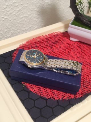 Reloj poedagar Hombre Oro y Azul