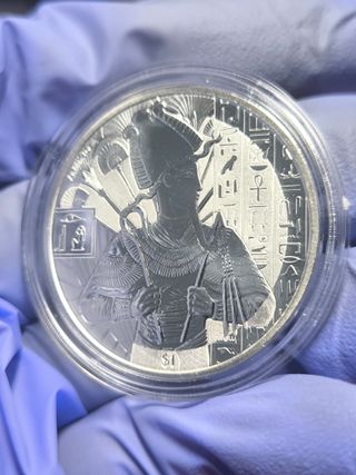 Moneda 1 Onza Plata Dioses Egipto OSIRIS