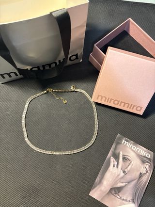 Miramira collana con strass dorata/argentata