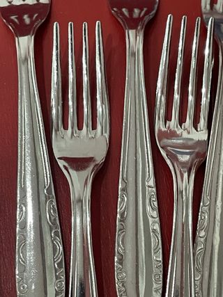 Posate in acciaio inox - Set 12 forchette dessert