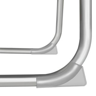 Tumbona plegable, 4 posiciones, parasol, 190 x 68 x 28 cm, gris