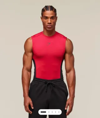 Camiseta Gymshark sin mangas Talla XS