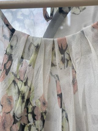 Pantalones Elisa Ribera Talla 46 Marfil