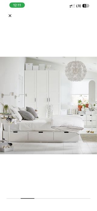 Estructura Cama NORDLI + Colchón MATRAND