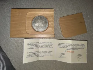 Moneda 5 ECU 1989 FNMT plata 925